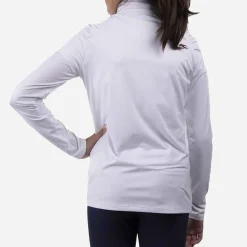 KJUS Midlayers-Girls' Shasta Midlayer Half-Zip White
