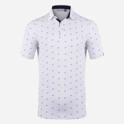 KJUS Polos-Men'S Golfer Polo S/S White/Dark Dusk