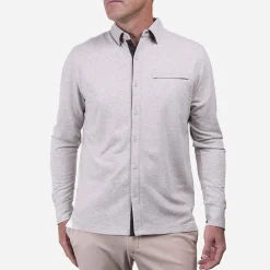 KJUS Polos & Shirts-Men'S Inverness Texture Shirt Cream/Alloy