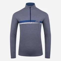KJUS Midlayers & Sweaters-Men'S K Midlayer Half-Zip Atlanta Blue Melange/Atlanta Blue