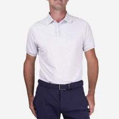 KJUS Polos-Men'S Lance Printed Polo S/S Alloy/White