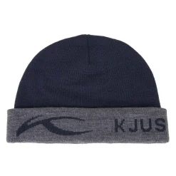 KJUS Accessories-Men'S Logo Knit Beanie Deep Space/Steel Grey