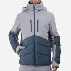 KJUS Jackets & Vests-Men'S Pivot Jacket Pewter/Petrol Blue