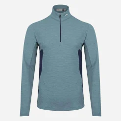 KJUS Midlayers & Sweaters-Men'S Roman Midlayer Half-Zip Cypress Blue