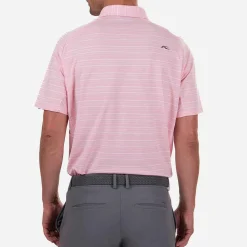 KJUS Polos-Men'S Soren Melange Stripe Polo S/S Pink Salt/White