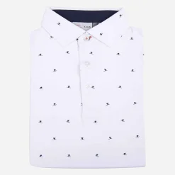 KJUS Polos-Men'S Sotto Polo S/S White/Atlanta Blue