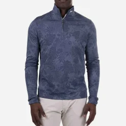 KJUS Midlayers & Sweaters-Men'S Stephen Half-Zip Steel Blue/Atlanta Blue