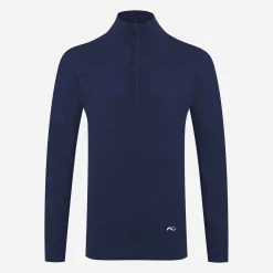 KJUS Midlayers & Sweaters-Men'S Therma Yarn Half-Zip Atlanta Blue