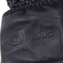 KJUS Accessories-Unisex Leather Mitten Black