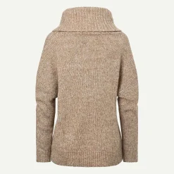 KJUS Midlayers & Sweaters-Women'S Cowl Neck Sweater Oxford Tan Melange