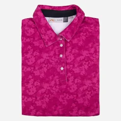 KJUS Polos-Women'S Enya Printed Polo S/S Cranberry