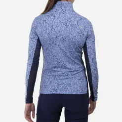 KJUS Midlayers & Sweaters-Women'S Sunshine Printed Half-Zip Calm Blue/Atlanta Blue